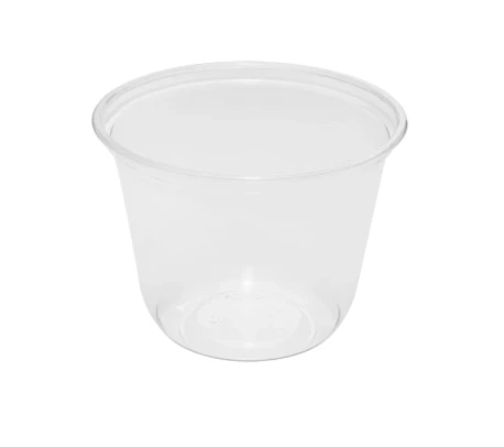 12oz U-Shape (Round Bottom) Clear PET Plastic Cold Cups 98mm