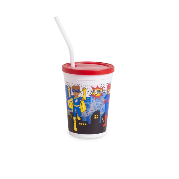 12oz Racecar Kid's Cup with Lid and Straw