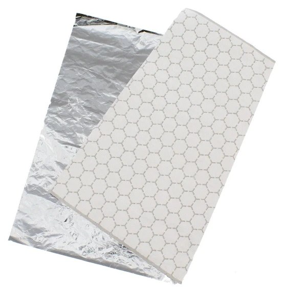 14" x 16" Plain Cushion Foil Paper Silver/White