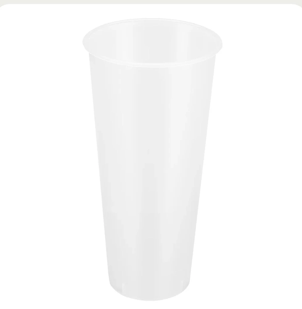 24oz Frosted Tall Slim Premium PP Plastic Cup 90mm