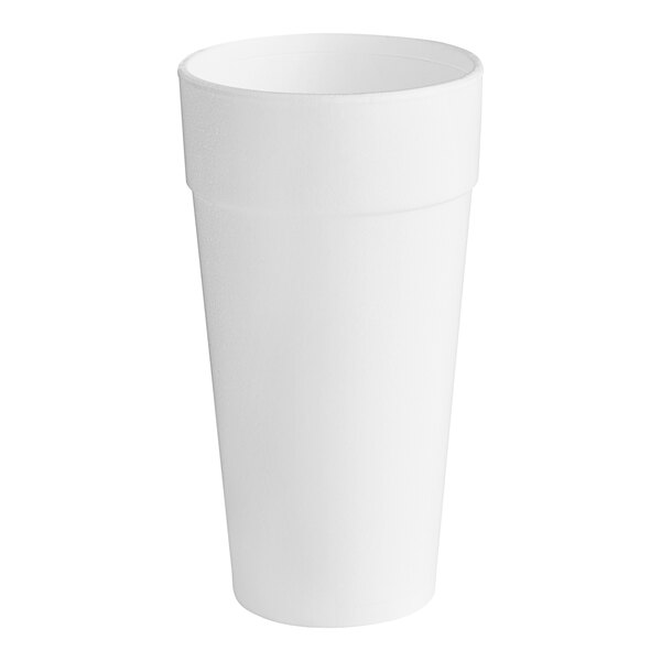 Dart (24J16) 24oz. White Foam Drink Cups