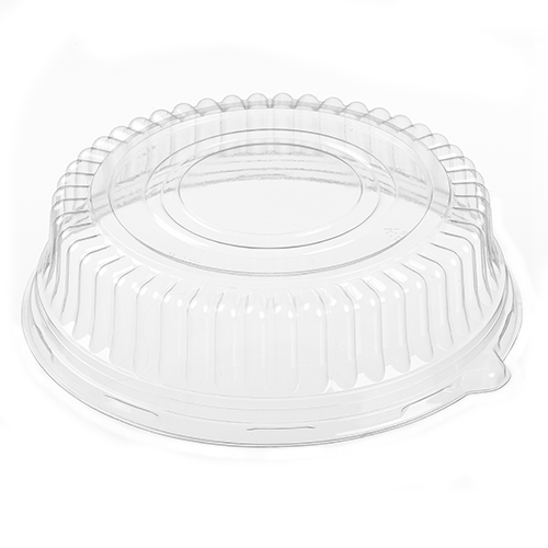 Par-Pak (51230) 12" Clear PET Round Dome Lids (Fits 12" Black Tray)