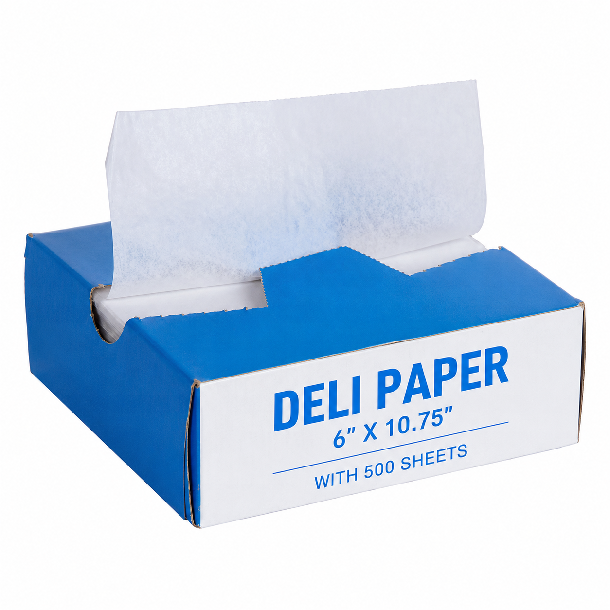 6"x10.75" White Deli Paper Dry Wax