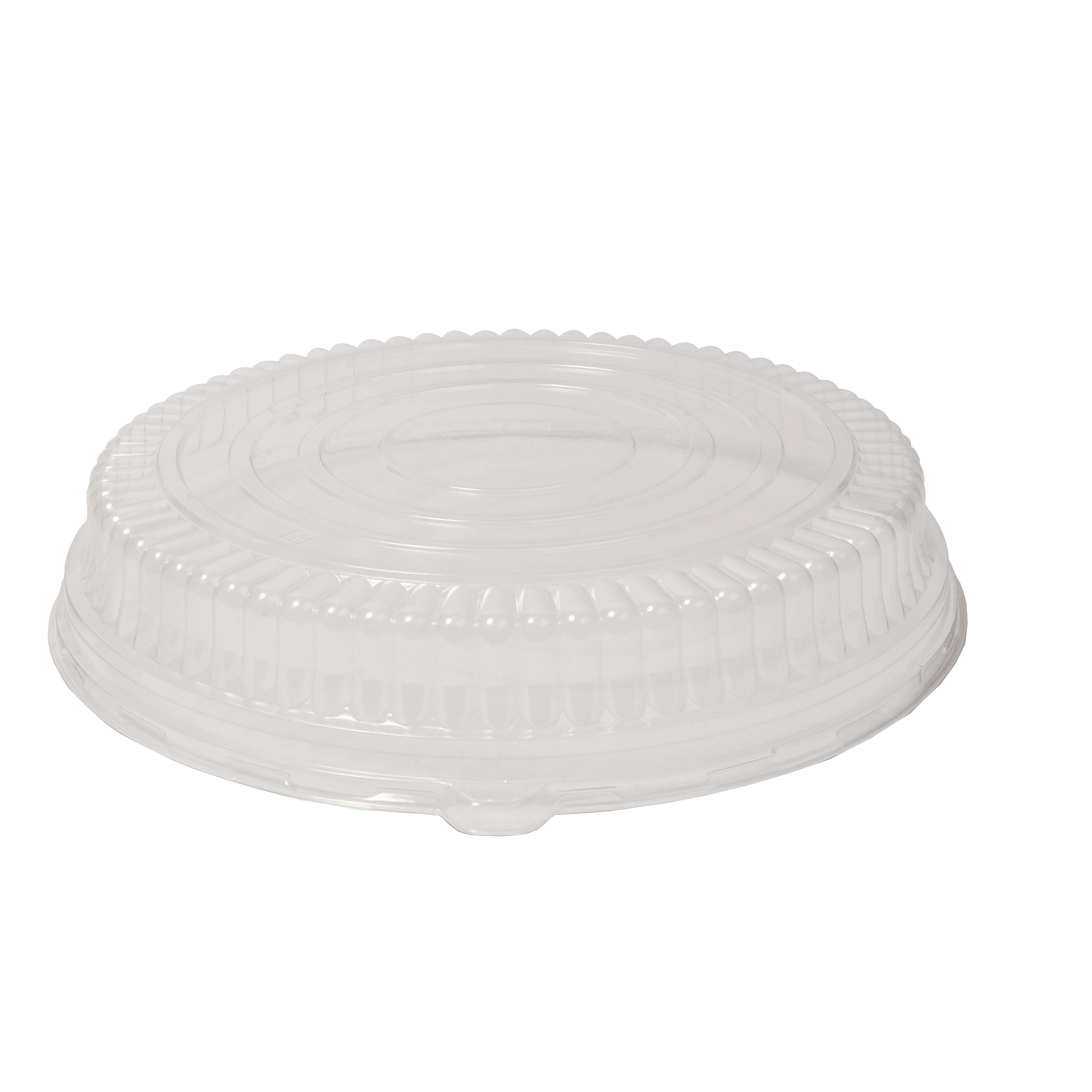Fineline (9601-LL) 16" Clear PET Round 2.5" Dome Lids (Fits 16" Black Round Tray)