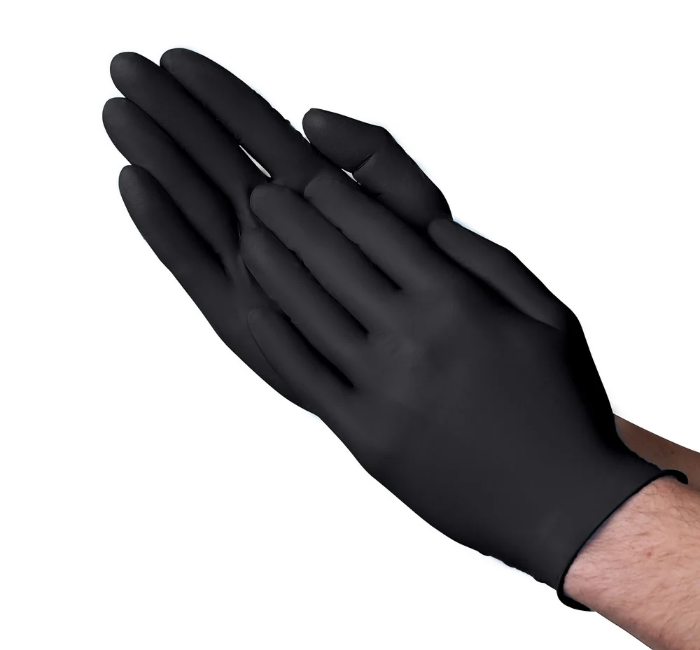 Black Nitrile XL Powder Free Gloves 5mil
