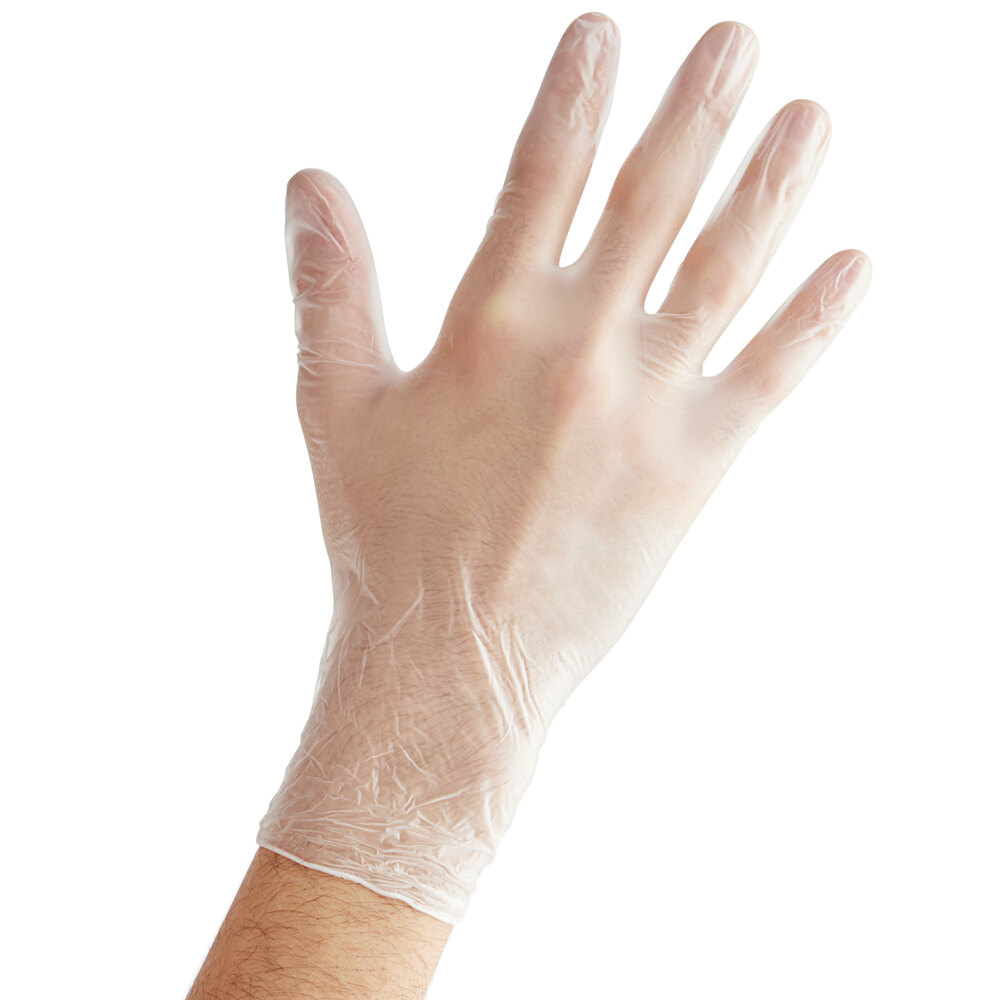 Clear Vinyl Small Powdered Gloves