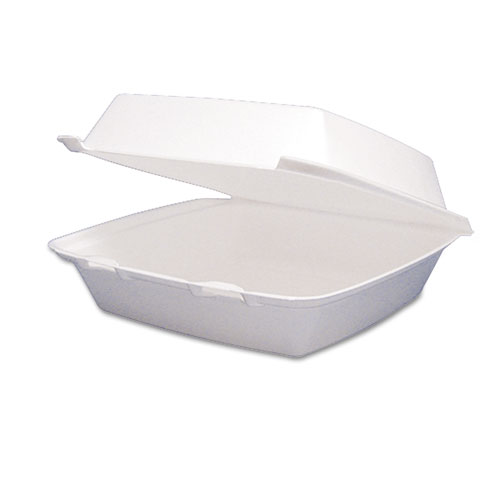 Reyma 7"x7" White Foam Hinged Container