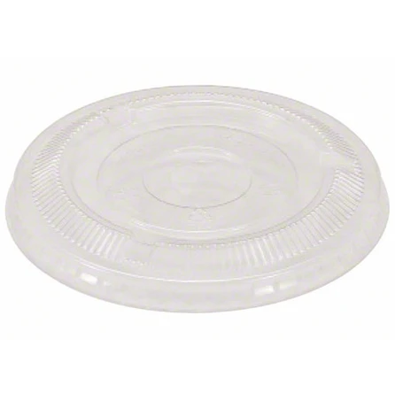 Flat Straw-Slot Lids for 9oz PET Cup 92mm