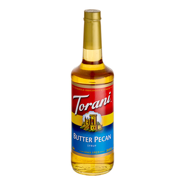 Torani Butter Pecan Flavoring Glass Bottle Syrup 750ml