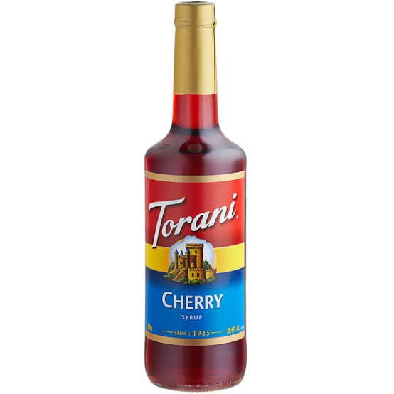 Torani Cherry Flavoring Syrup Glass Bottle 750ml