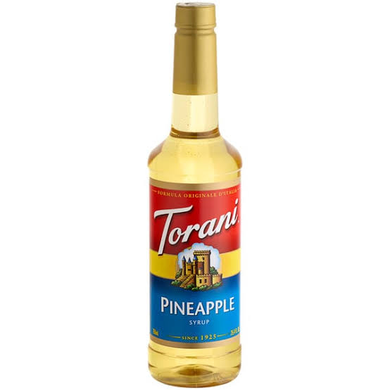 Torani Pineapple Flavoring Syrup Glass Bottle 750ml