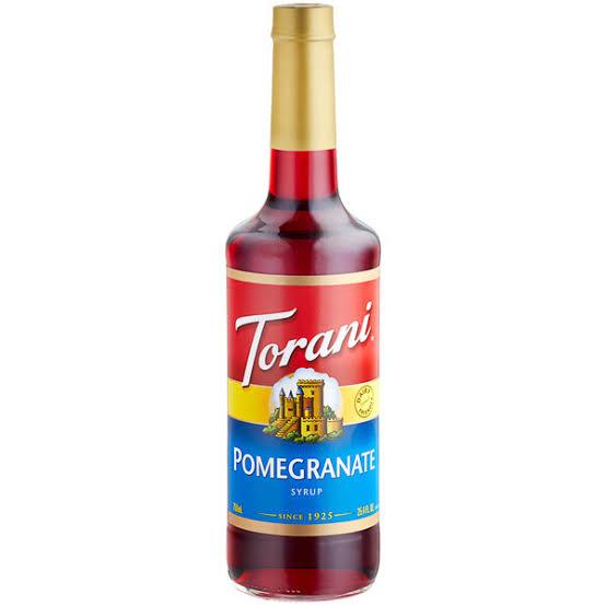 Torani Pomegrante Flavoring Syrup Glass Bottle 750ml