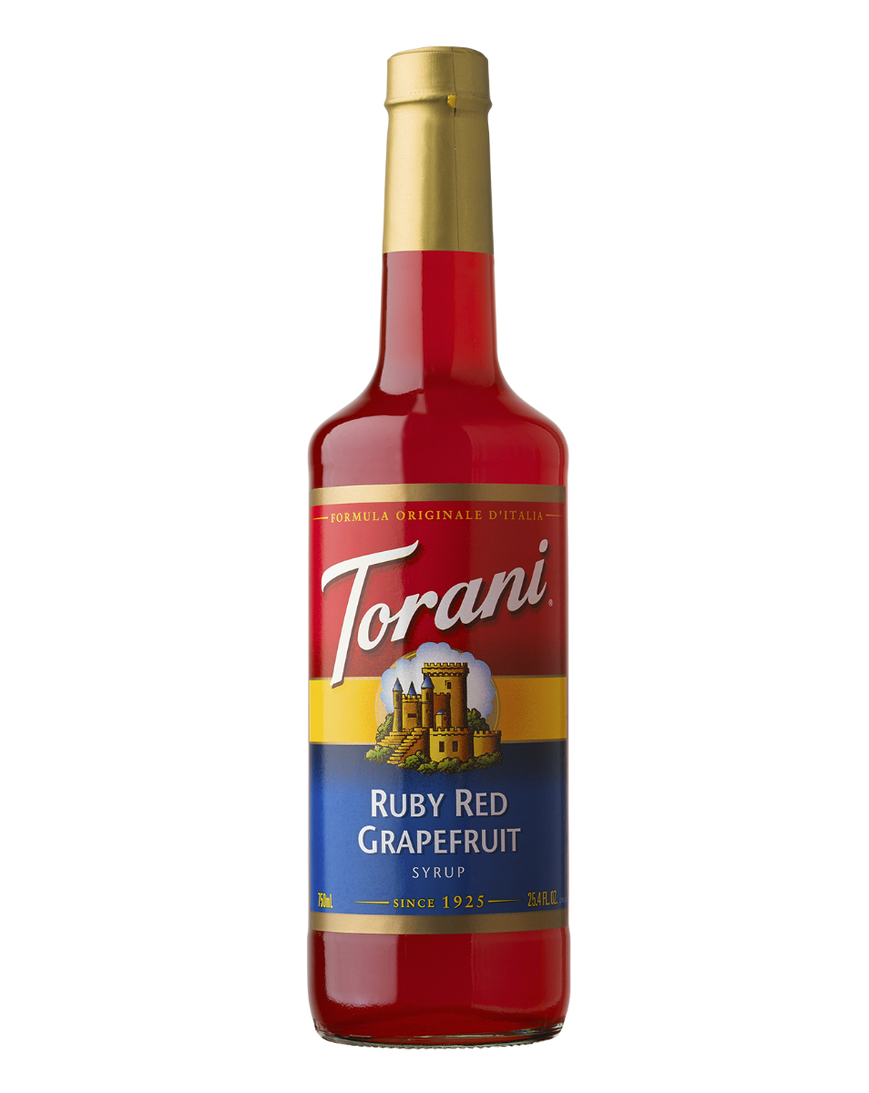 Torani Ruby Red Grapefruit Flavoring Syrup Glass Bottle 750ml