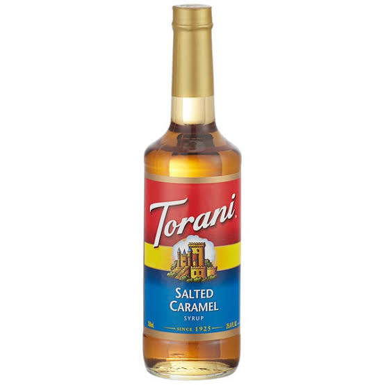 Torani Salted Caramel Flavoring Syrup Glass Bottle 750ml