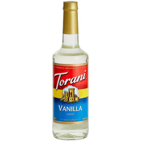 Torani Vanilla Flavoring Syrup Glass Bottle 750ml