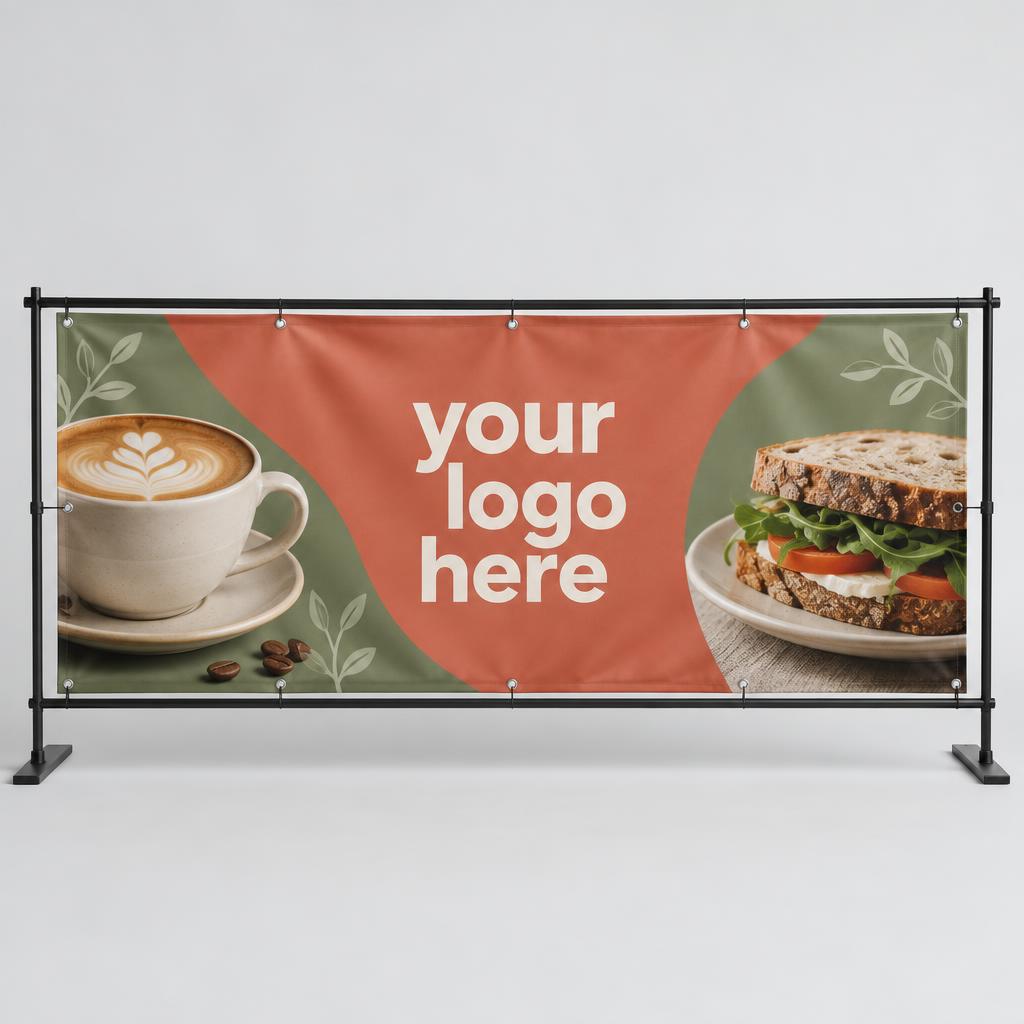 Custom banners with your logo here branding