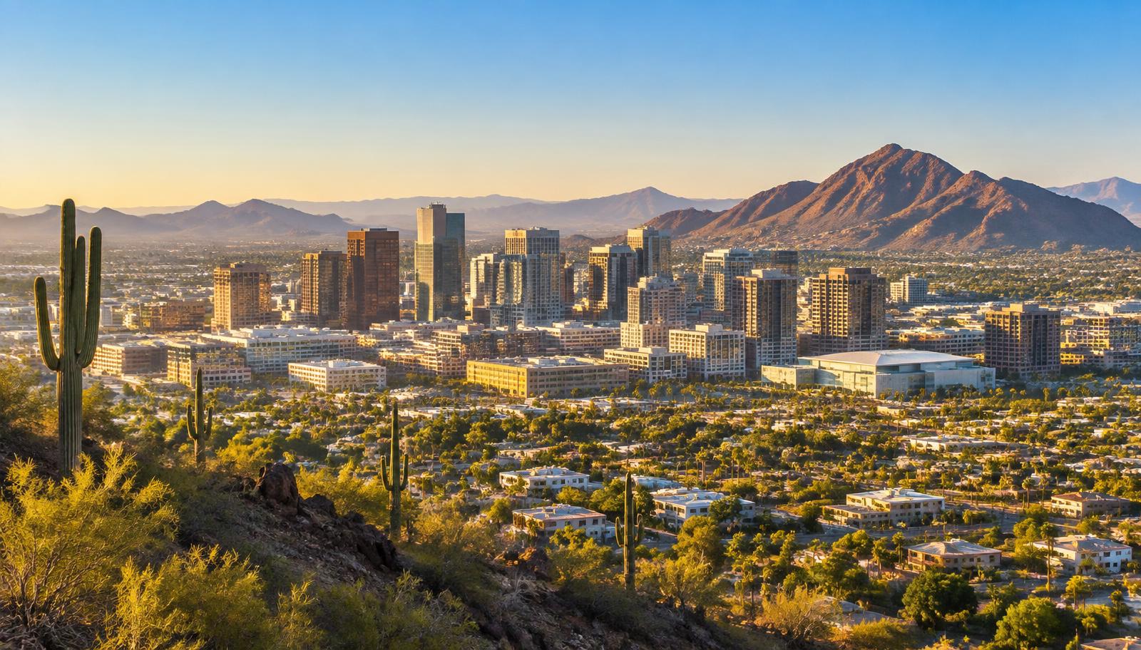 Downtown Phoenix, Arizona skyline near M&D Distributing's local service area